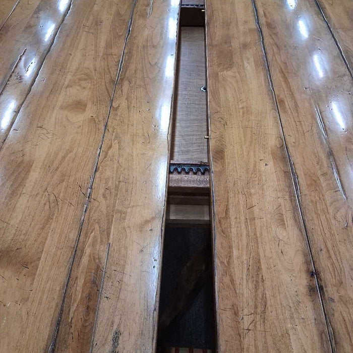 Wood Dining Table w/ 1L & 6 Grn Ch