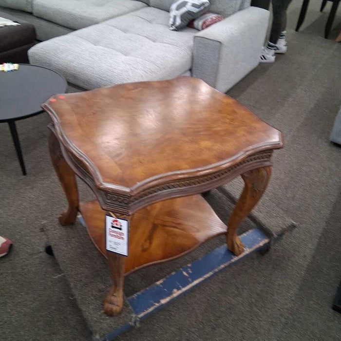 Vintage Wood End Table