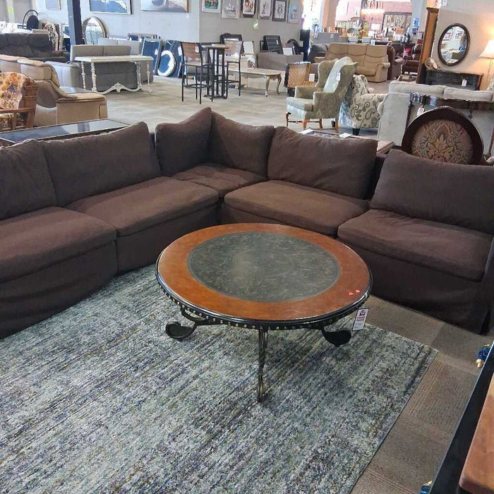 6 Penny Brown 5 Pc Sectional