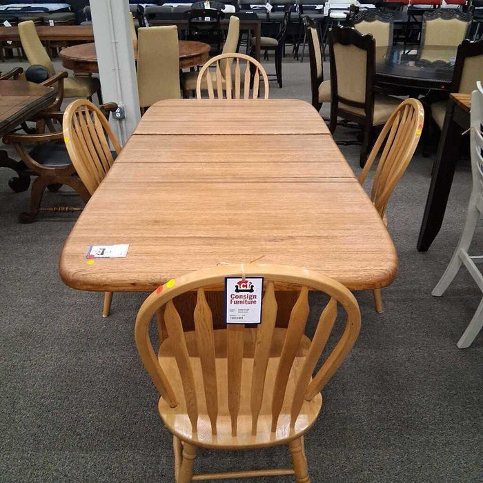 Set of 4 Oak Dining Chairs