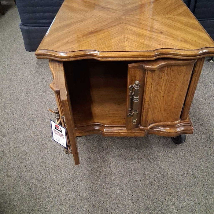 Vintage Wood End Table (Has Wear)