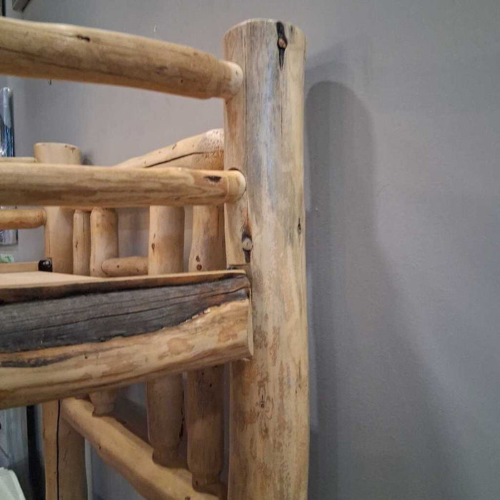Double Twin XL Log Bunk Bed