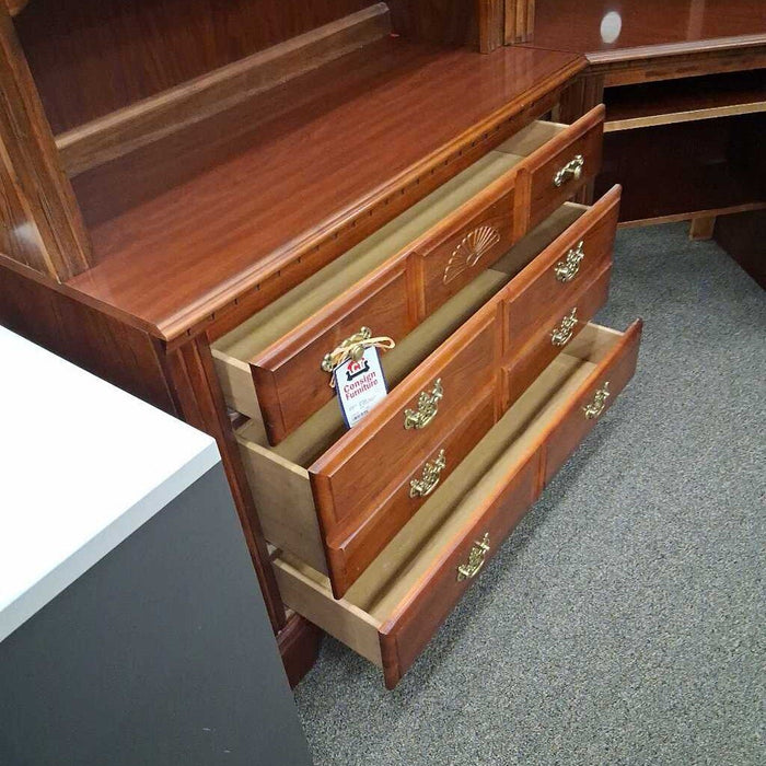 Broyhill Cherry 6 Pc Corner Desk Unit