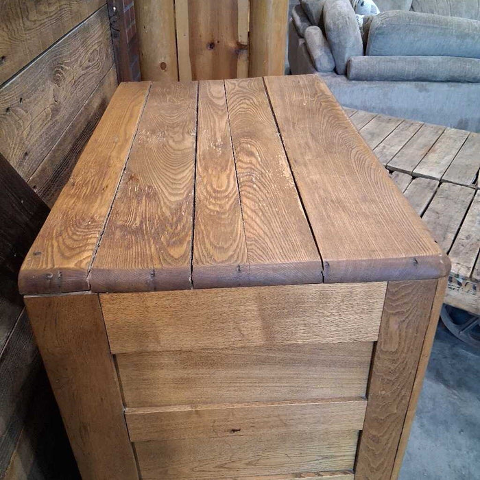 Vintage 3 Door Wood Icebox