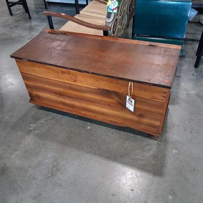 Antique Dark Wood Chest
