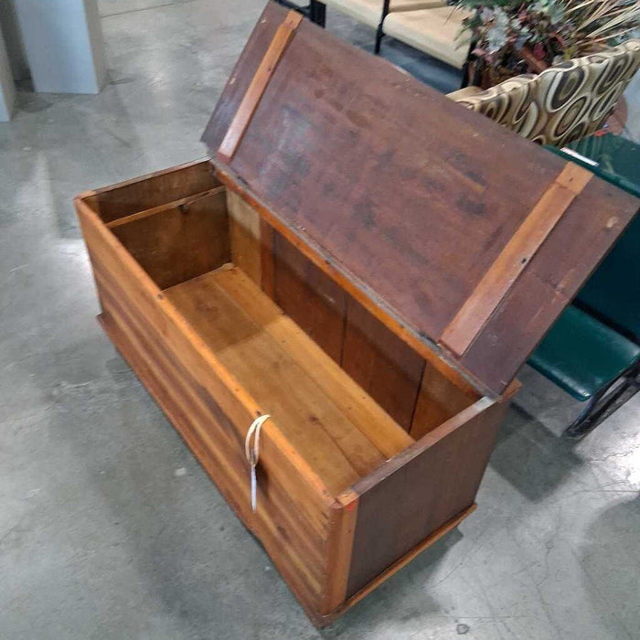 Antique Dark Wood Chest