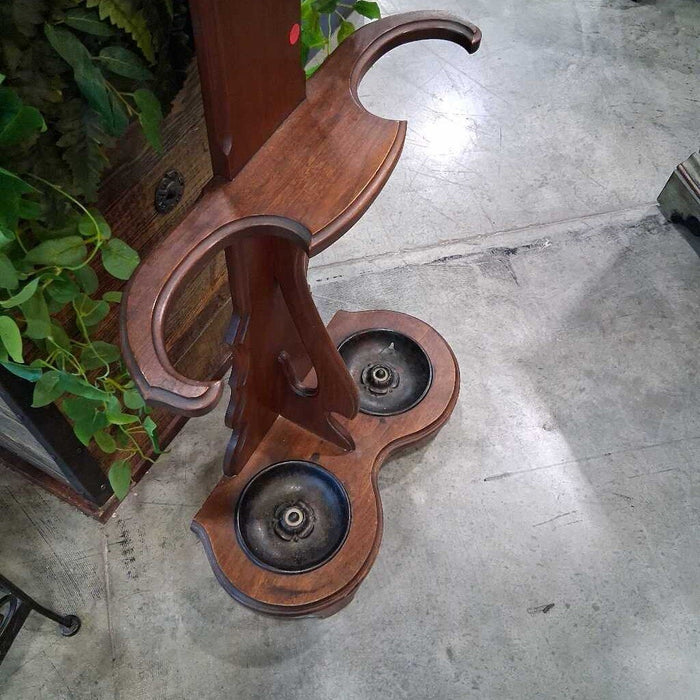 Dark Wood Hall Tree w/ Umbrella Stand