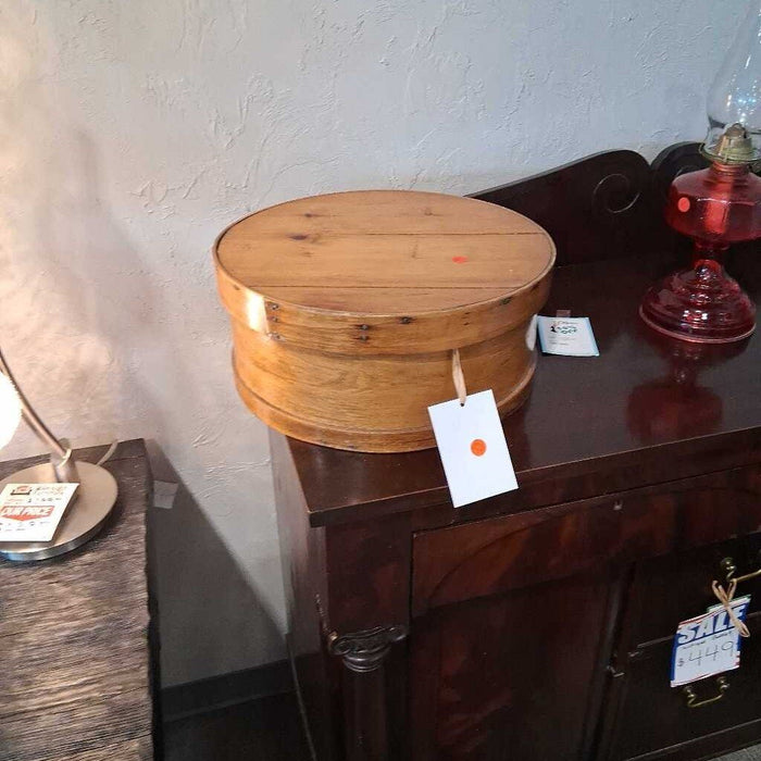 Vintage Wooden Hatbox