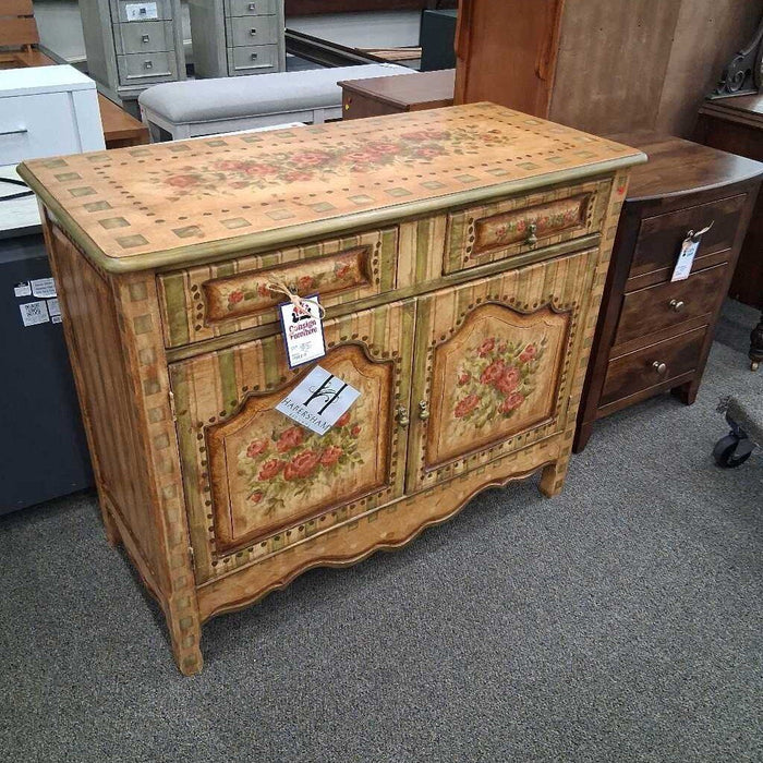 Habersham Cabinet Floral 2 Door Cabinet