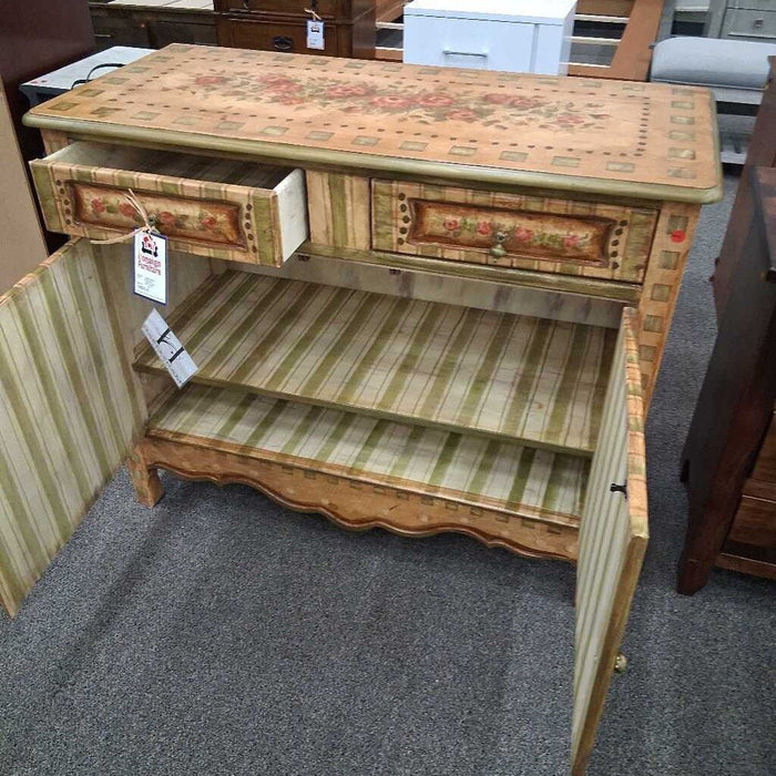 Habersham Cabinet Floral 2 Door Cabinet