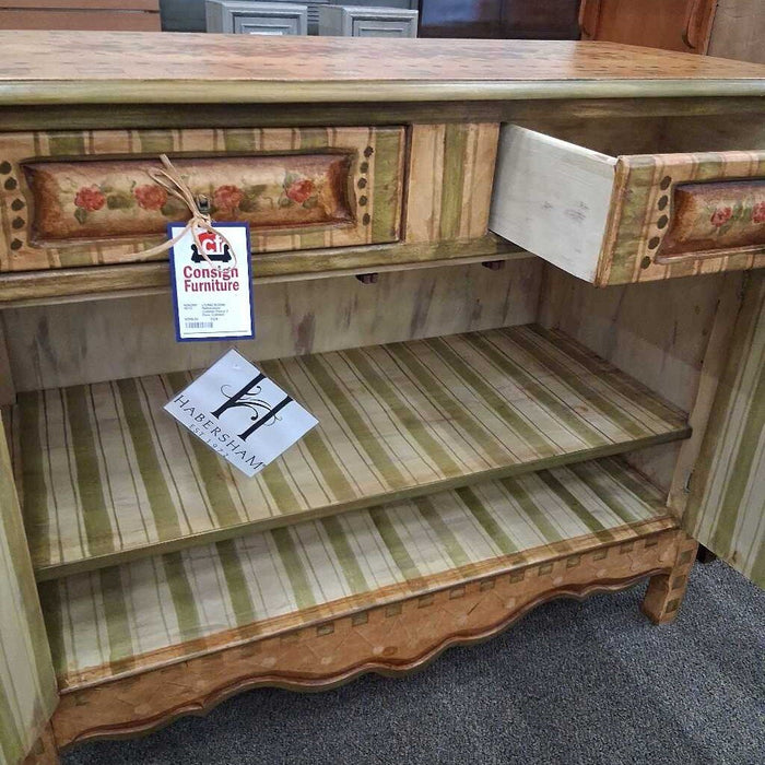 Habersham Cabinet Floral 2 Door Cabinet