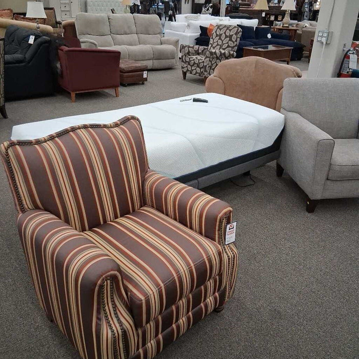 Norwalk Stripe Pattern Accent Chair