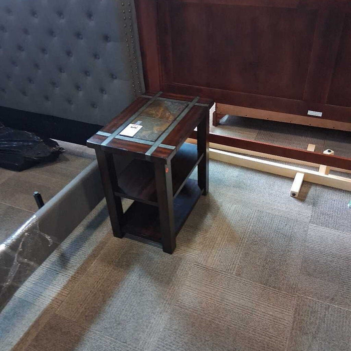 Slate Top End Table