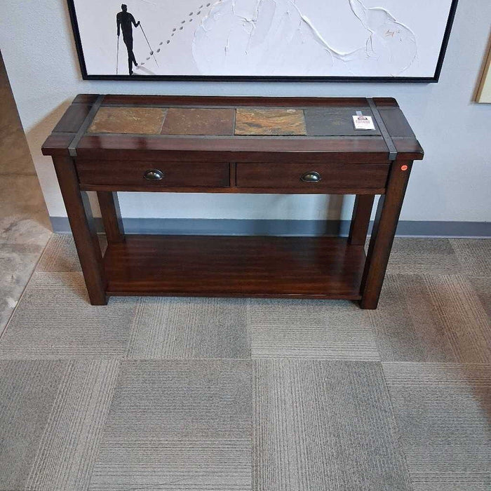 Slate Top Entry Table