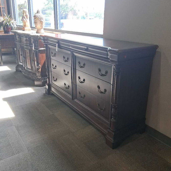 Pulaski 8 Dwr Dark Wood Buffet