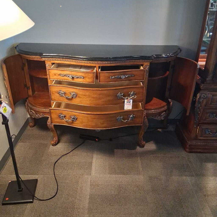 Thomasville Black Granite Top Buffet