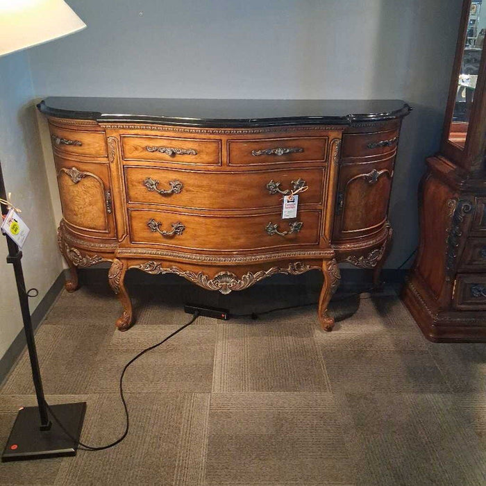 Thomasville Black Granite Top Buffet