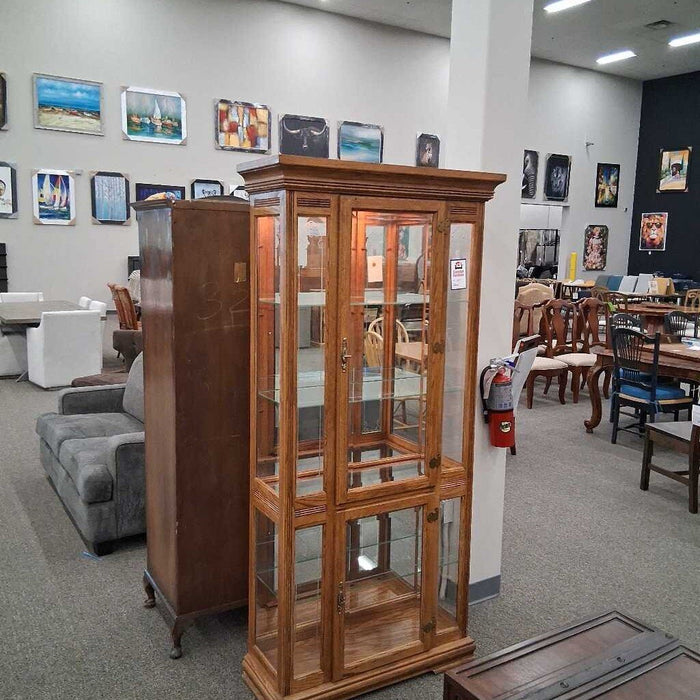 Oak Curio Cabinet