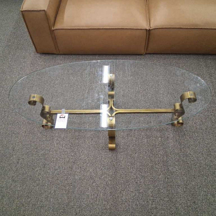 Brass & Glass Coffee Table