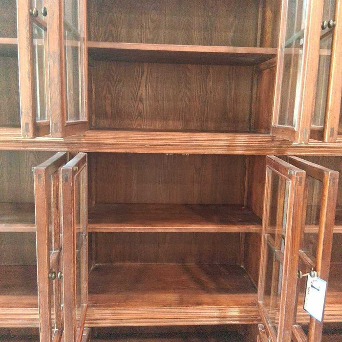 Large 4 Pc Wood Wall Display Cabinet