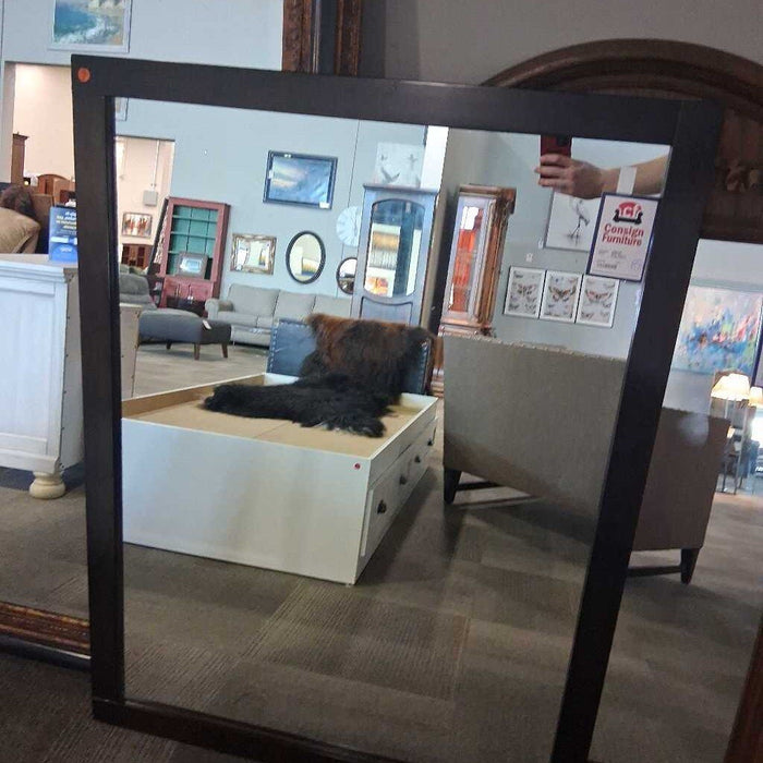 Dark Brown Frame Mirror