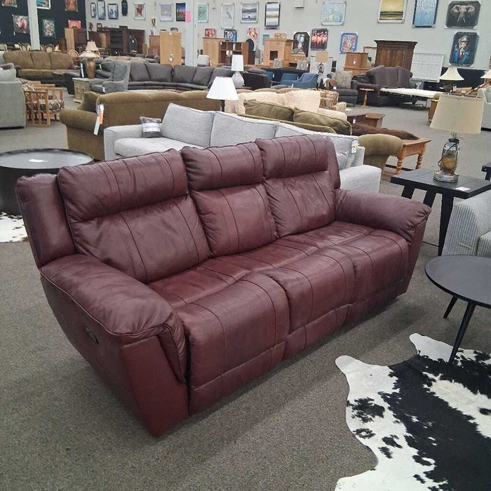 Red Manual Rec Sofa