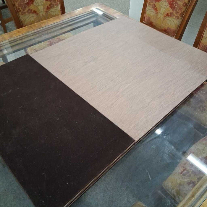 Ethan Allen Glas Top Table w/ 8 Chairs