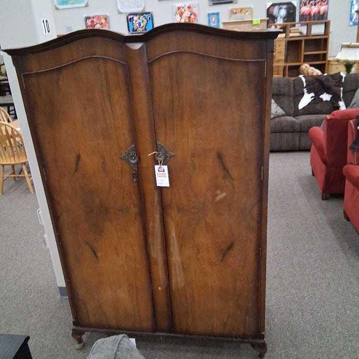 Antique Dark Wood Wardobe
