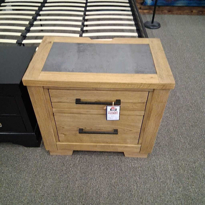 Brown Nightstand w/ Pwr