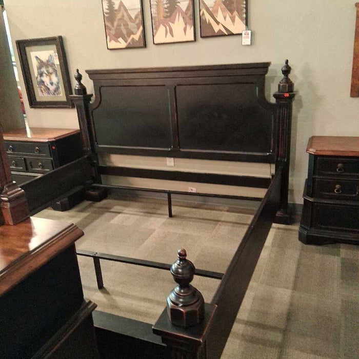 Rowley Crk CK/EK 6 Pc Black Bedroom Set