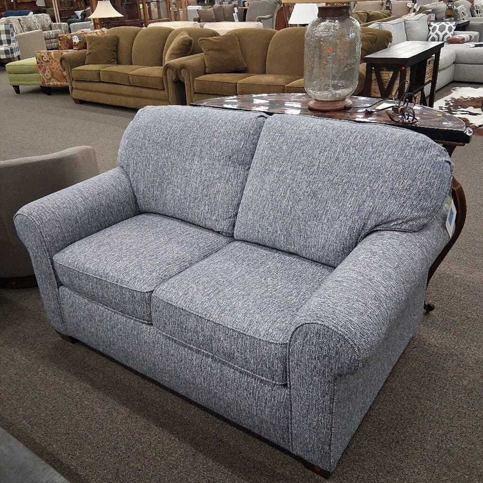 Flexsteel Blue Fabric Loveseat