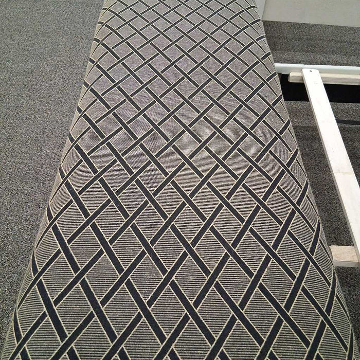 Pattern Fabric Wood Bench