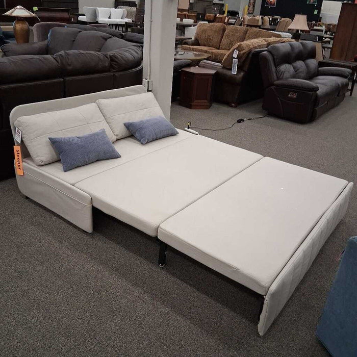 Tan Fabric Extedable Sofa Bed