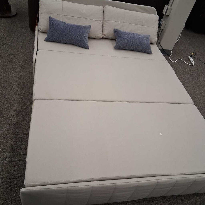 Tan Fabric Extedable Sofa Bed