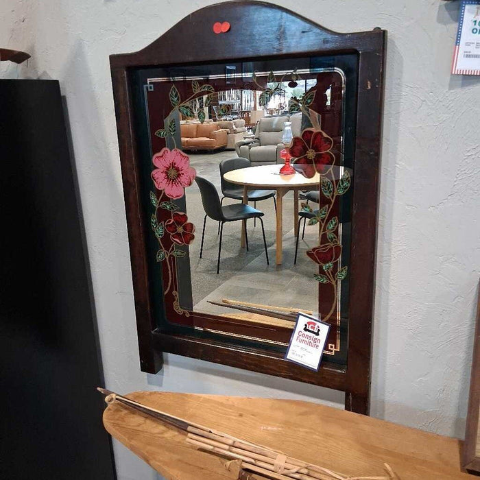 Floral Print Mirror