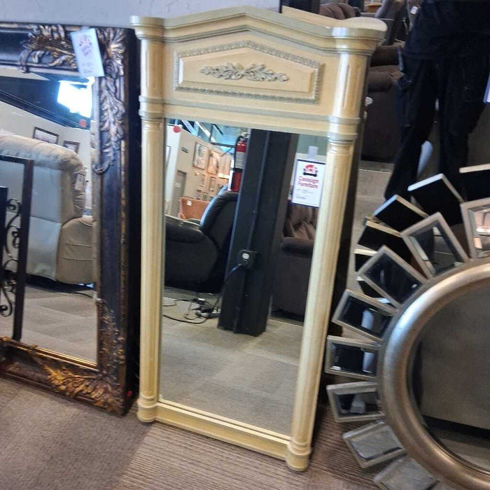Tall Cream Frame Mirror