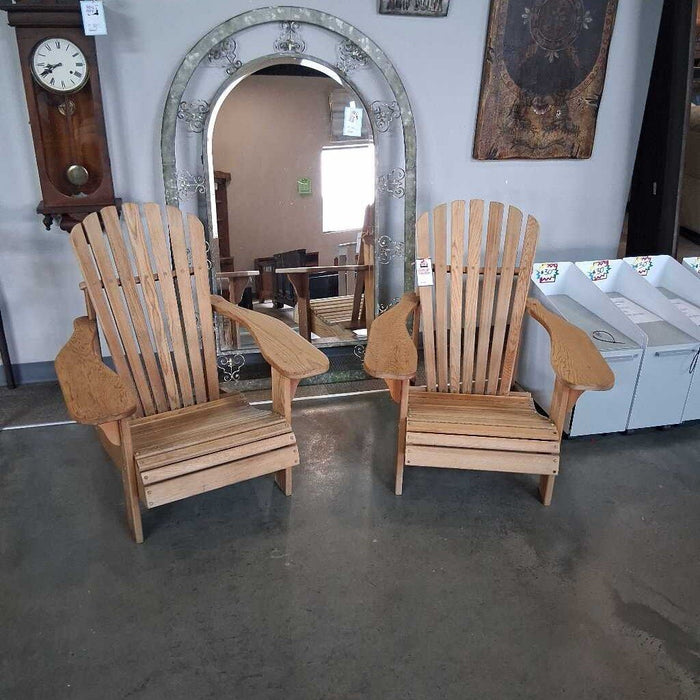 Pair of Locally Made Adirondak Chairs