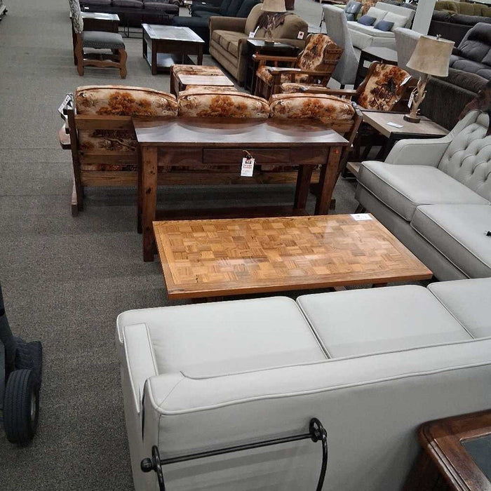 Dark Solid Wood Entry Table w/ Dwr