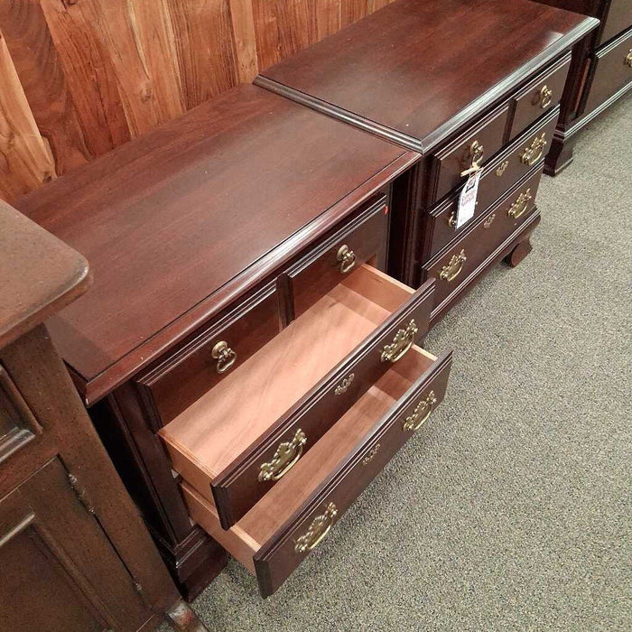 Pair Of Kincaid Cherry 3 Dwr Nightstands