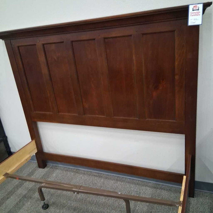 Queen Cherry Wooden Bedframe
