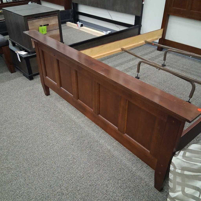 Queen Cherry Wooden Bedframe