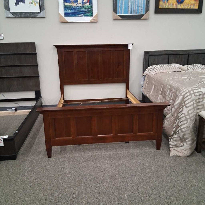 Queen Cherry Wooden Bedframe