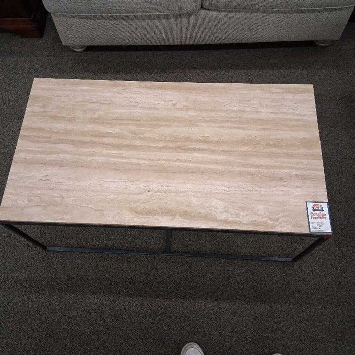 Set - Stone Top Coffee Table & 2 End Tables