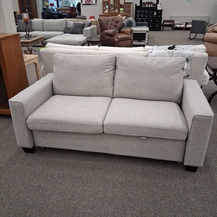 Domus Vita Gray Fabric Sleeper Loveseat
