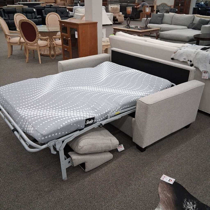 Domus Vita Gray Fabric Sleeper Loveseat