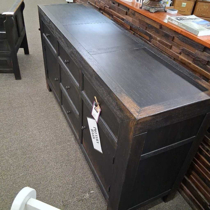 Pottery Barn Black Dawson Media Cabinet