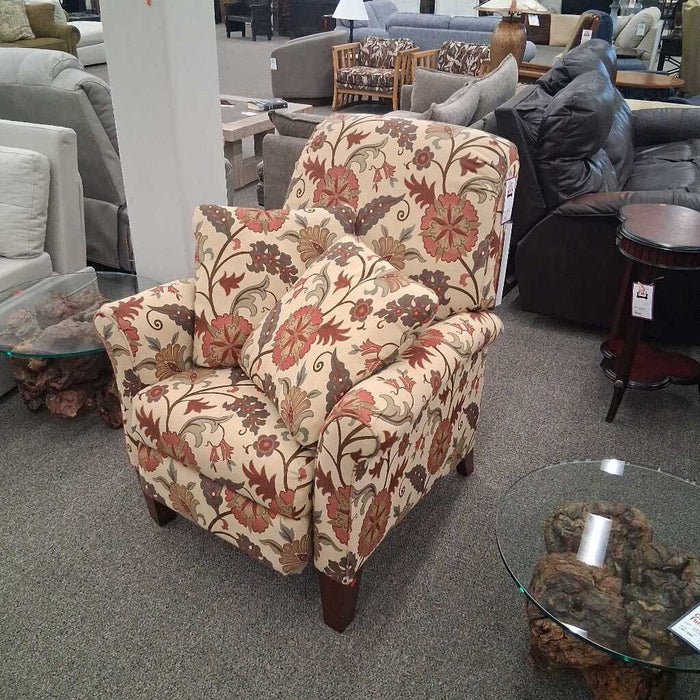 LaZboy Floral Pattern Pushback Recliner