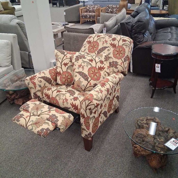 LaZboy Floral Pattern Pushback Recliner