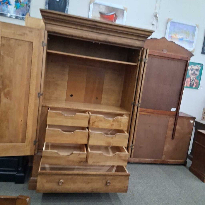 Ethan Allen Light Wood Armoire