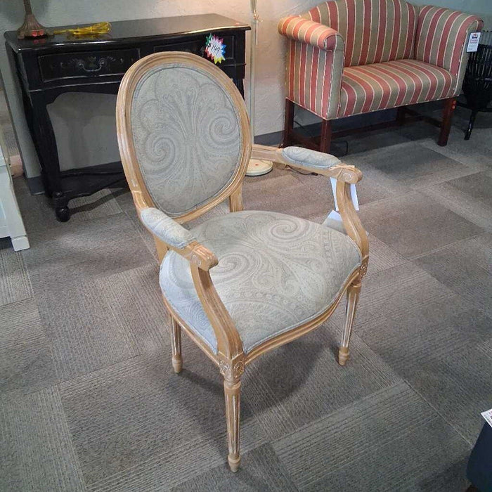 Ethan Allen Light Wood Accent Chair